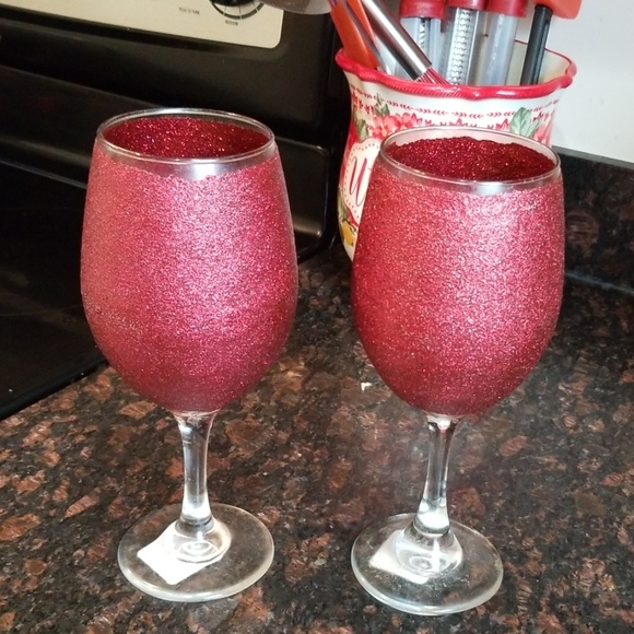 Red or Brick Red Bling Glitter Stems - Picture 2 of 3